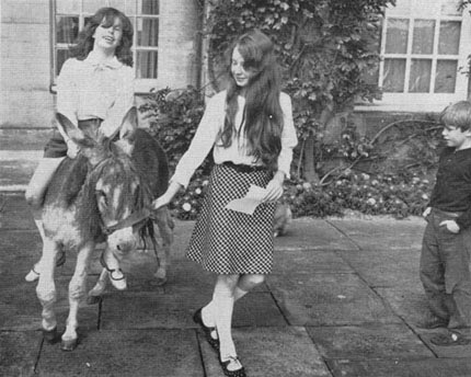 Children of L. Ron Hubbard riding pony (1967)